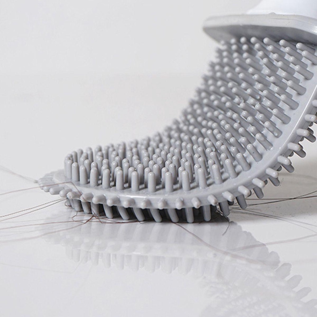 JARRED Bàn Chải Chà Toilet Cán Dài Bằng Silicon Mềm Linh Hoạt