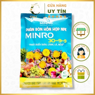 PHÂN BÓN NPK MINRO 30-9-9 200g - Phát Triển Thân, Cành, Lá, Bộ rễ