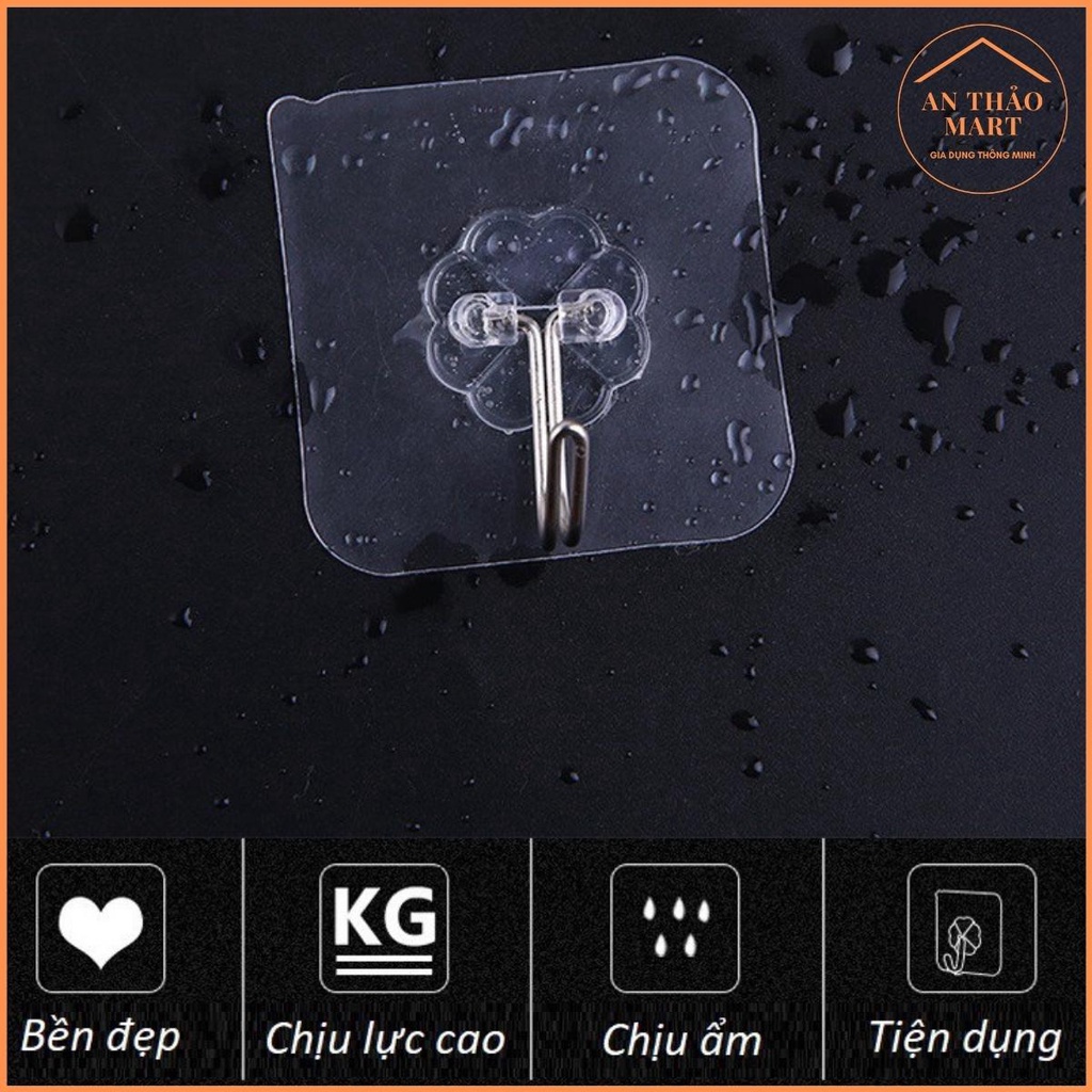 Móc Dán Tường Siêu Dính Trong Suốt Chịu Lực Tốt Treo Tường Chắc Chắn