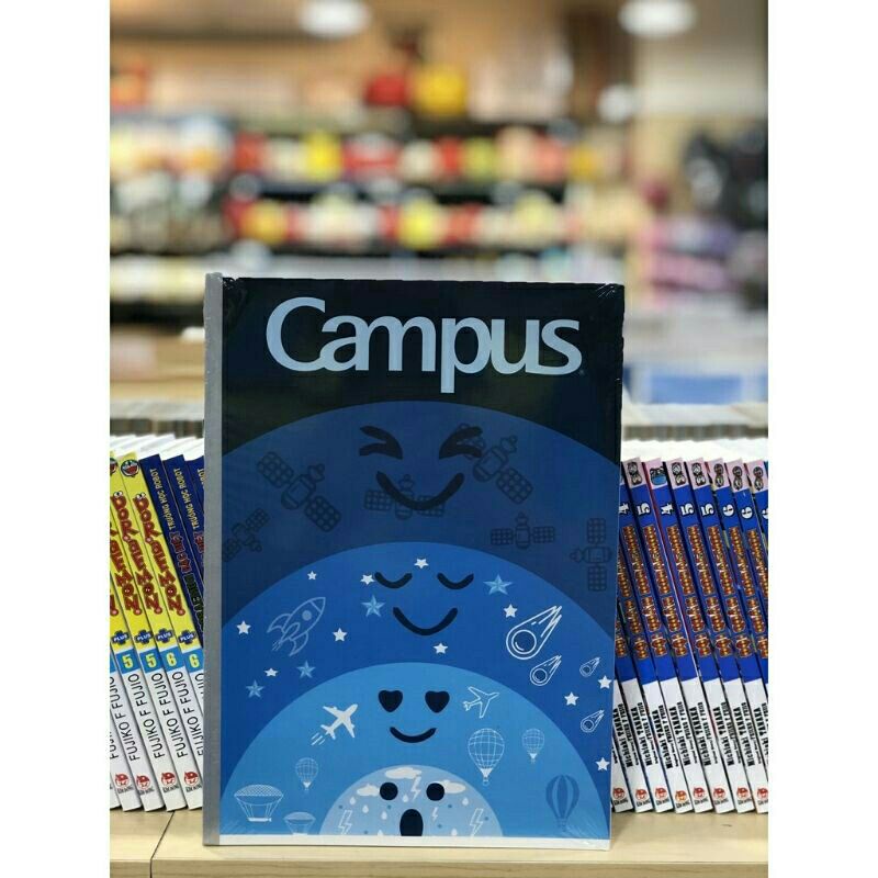 [Mã LIFEBOOK2 giảm 10% đơn 0Đ] Vở kẻ ngang Campus có chấm Kawaii (200trang)