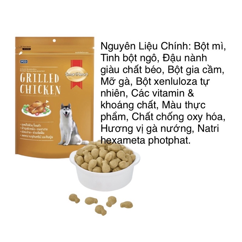 Bánh thưởng Smartheart rau củ, gà & bò cho chó