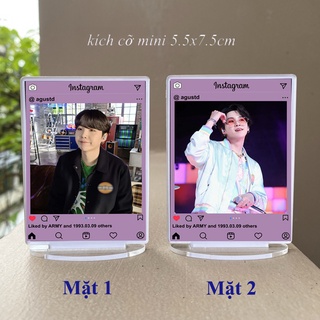 Tượng instagram BTS kích cỡ mini ( in 2 mặt khác nhau )