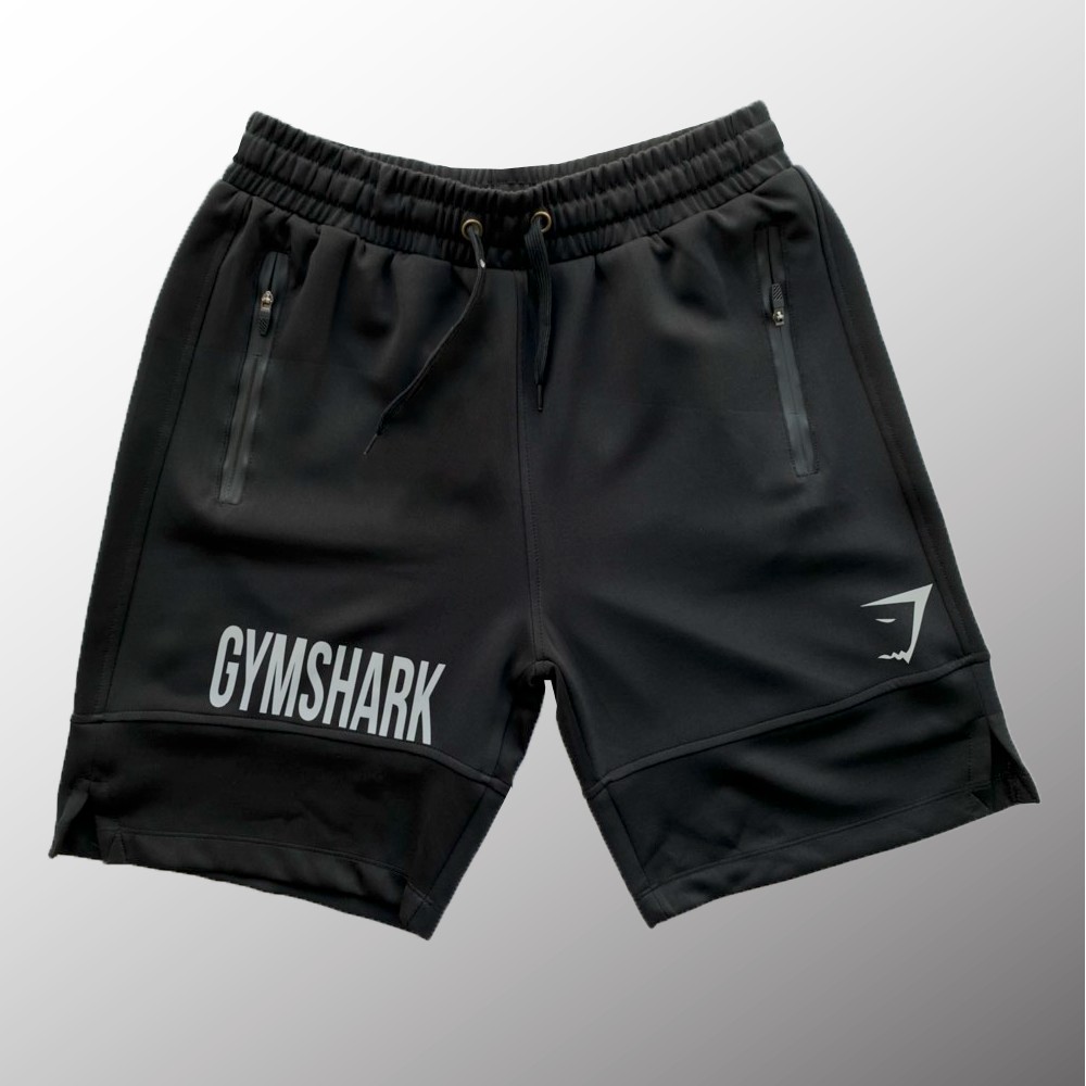 Quần short tập gym Gymshark logo phản quang, khóa chống nước - Quần đùi thể thao cao cấp - BiT Fitness Q.GS.2LG | BigBuy360 - bigbuy360.vn