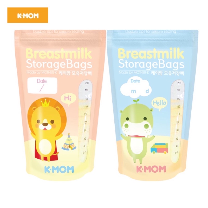 Túi trữ sữa K-Mom Hàn Quốc 200ml