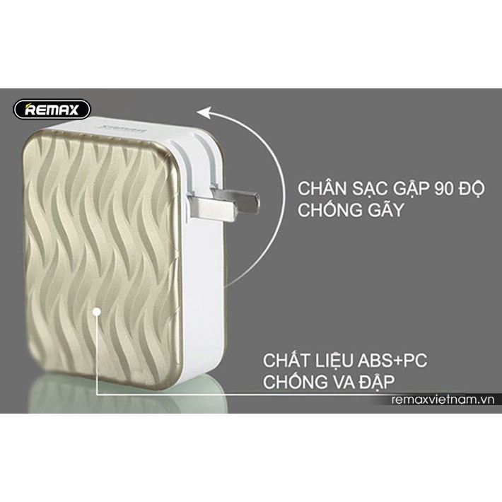 Củ Sạc Nhanh 4 Cổng (5V-6A) Remax RP-U41 - Hàng Chính Hãng