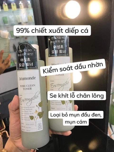 [Chính hãng] Nước hoa hồng diếp cá mamonde