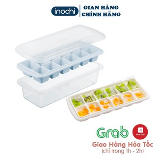 Khay Làm Đá 12 Viên INOCHI Nhựa Cao Cấp Không Mùi