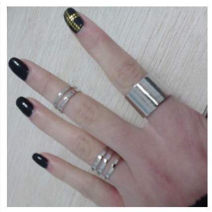 Set 3 chiếc bản to - Nhẫn thời trang phong cách Hàn Quốc