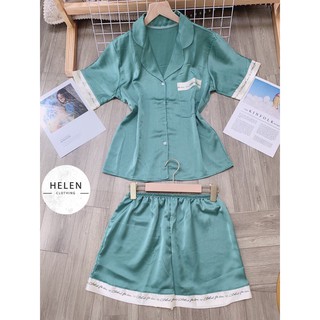 Đồ bộ mặc nhà mùa hè , đồ ngủ bigsize chất lụa hàn cao cấp Helen Clothing Pijama