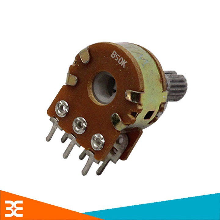 Bộ 5 biến trở Volum, Chiết áp Đôi 50K ( 6 Chân )