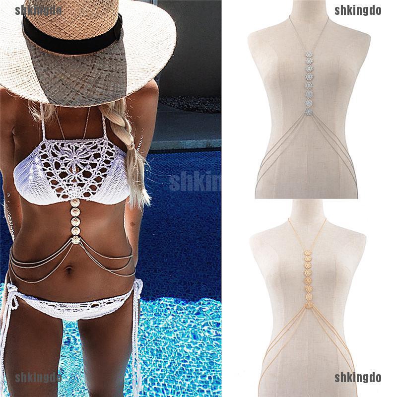 Dây chuyền cơ thể bằng hợp kim quyến rũ cho nữ khi mặc đồ bơi