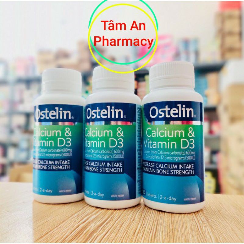 (chính hãng) Canxi D3 Ostelin Úc 130 viên