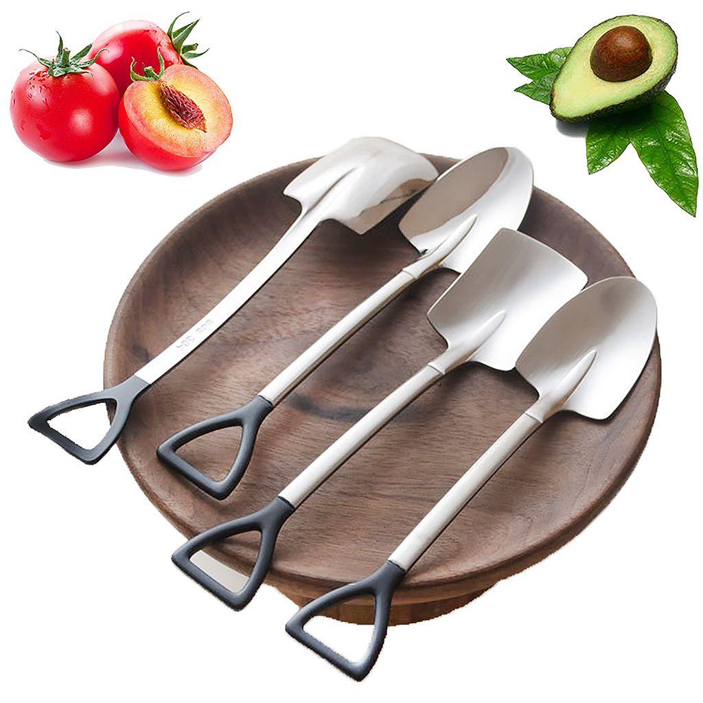 Muỗng Cà Phê Mini Bằng Thép Không Gỉ Mặt Gương Đặc Biệt Thời Trang Cho Nhà Bếp / Quán Bar