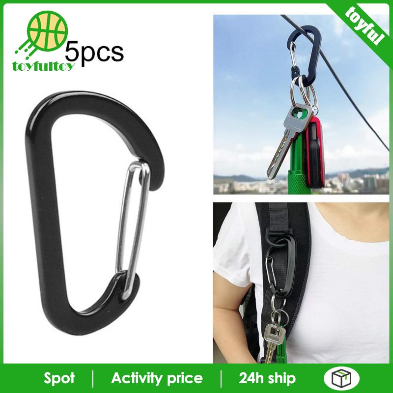 Set 5 Móc Khóa Chữ D Chống Gỉ Sét Chuyên Dụng Cho Câu Cá