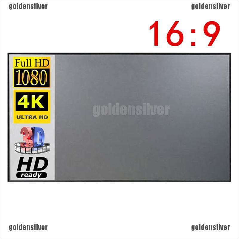 1 Tấm Vải Phản Quang 30 60 120 Inch Chuyên Dụng Cho Máy Chiếu
