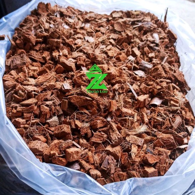 Túi 1kg Xơ Dừa Cục Đã Qua Xử Lí Trồng Lan, Kiểng Lá