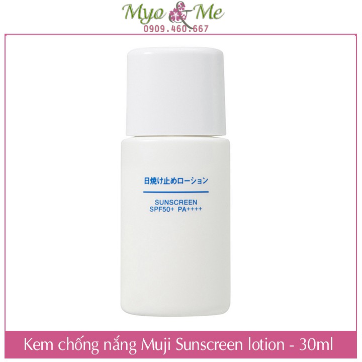 Kem chống nắng Muji Sunscreen Lotion SPF50+ PA++++ 30ml
