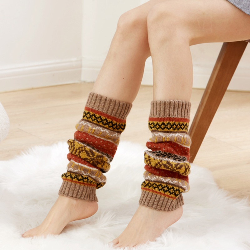 Youyo Vớ Ống Chân Dệt Kim Giữ Ấm Mùa Đông Thời Trang Cho Nữ
