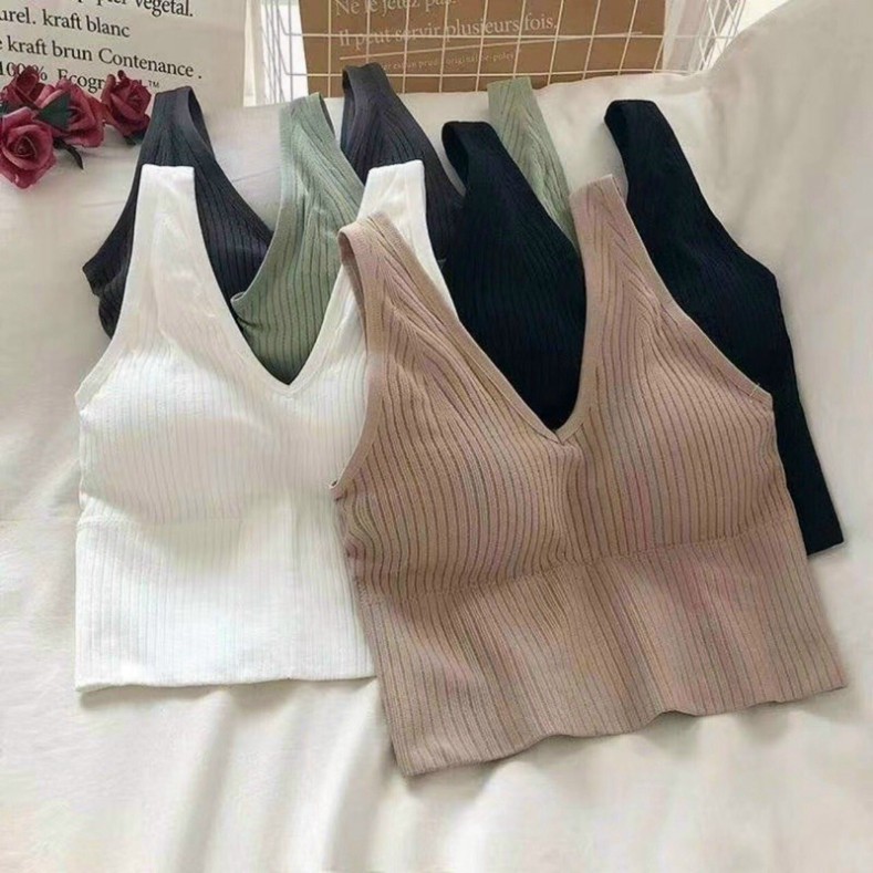 Áo Ngực Dáng Dài. Áo Lót Bra Dân Tăm 3 Lỗ  Dài V09