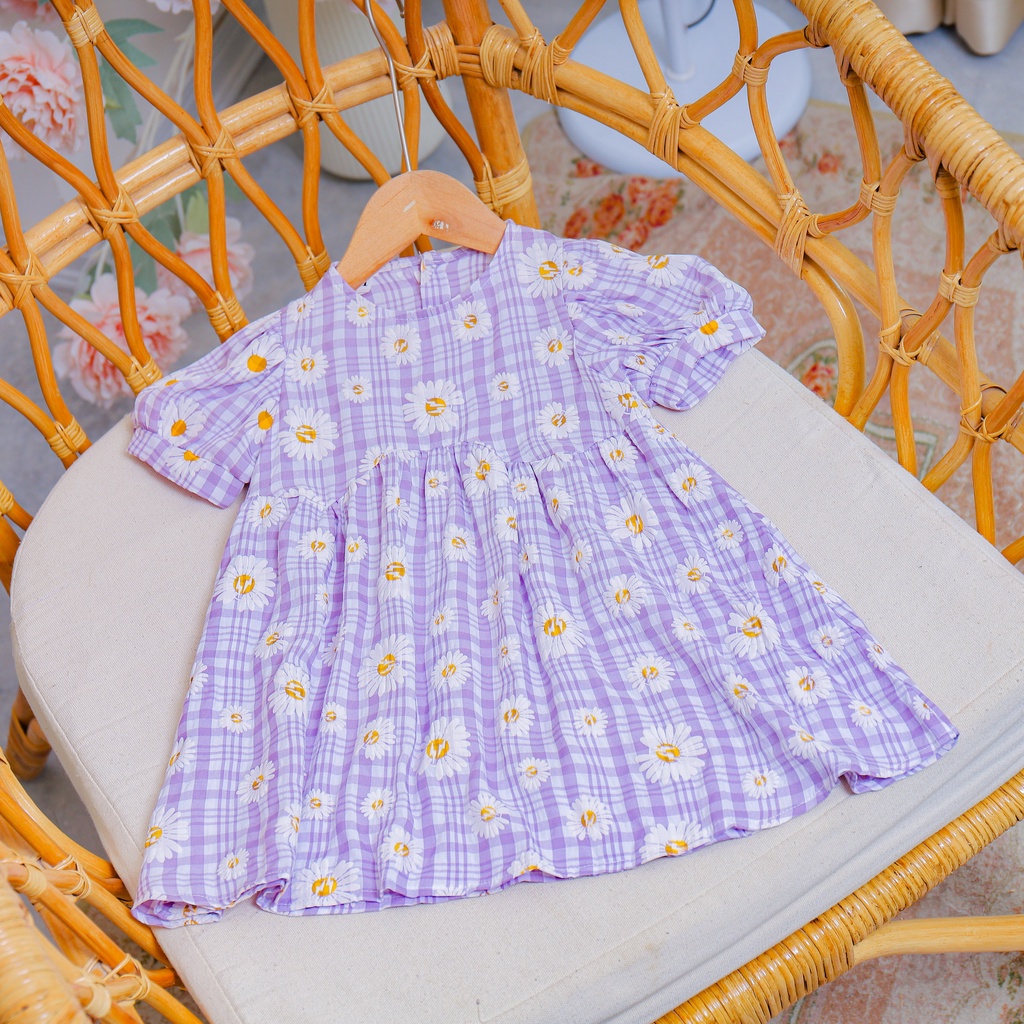 Váy babydoll hoa cúc O.P Kids