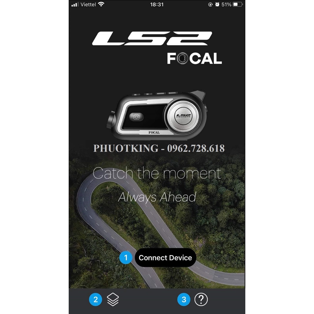 [TẶNG THẺ NHỚ] Tai Nghe Bluetooth Ls2 Focal tích hợp camera, bộ đàm gắn mũ bảo hiểm