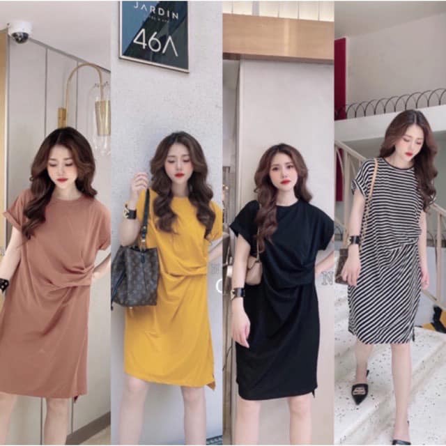 bán sỉ váy xoắn eo dấu bụng