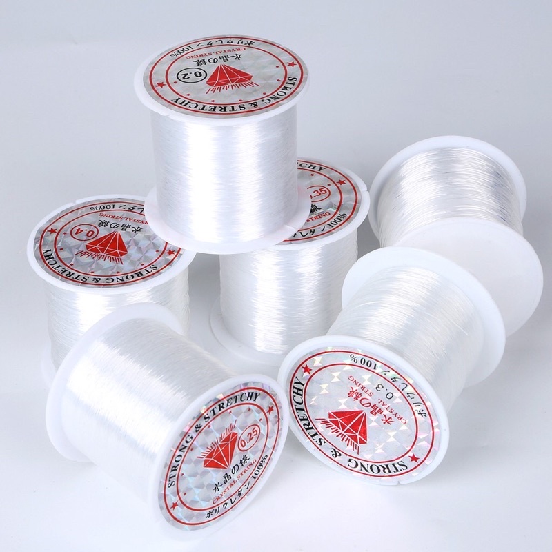 Cuộn dây cước không co giãn dùng làm đồ trang sức thủ công