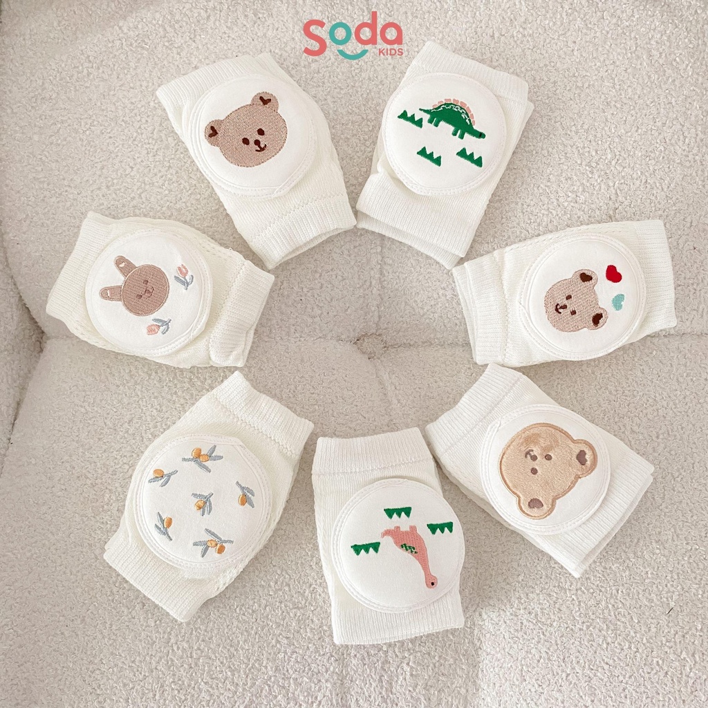 Bó gối, bảo vệ đầu gối em bé SODA KIDS nhiều họa tiết
