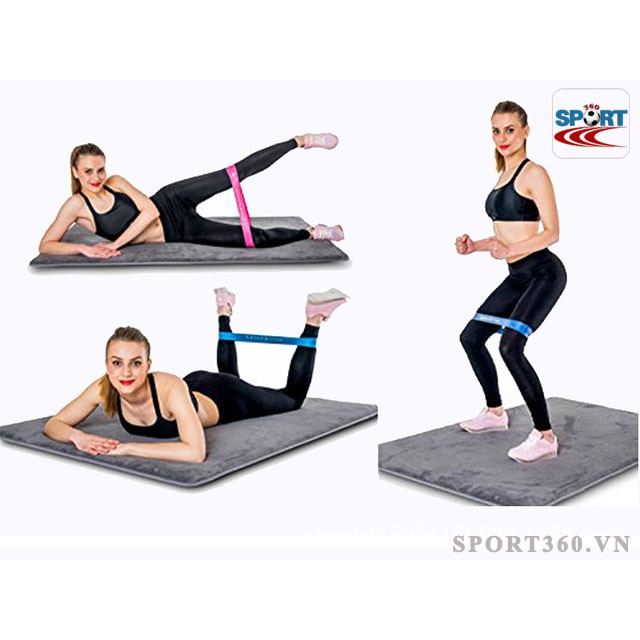 Dây kháng lực mini band, dây cao su miniband tập chân mông, phụ kiện tập gym XTOP M04