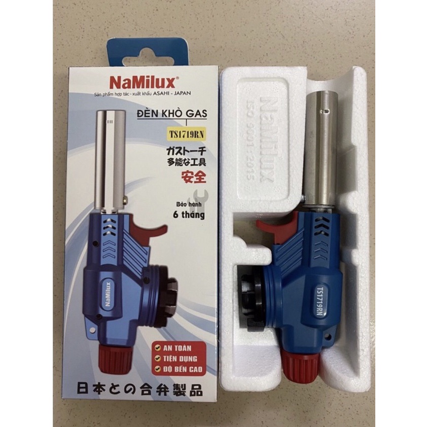Khò Gas NaMilux - Sử Dụng Cho Bình Gas Mini - Đèn Khò Ga Có Mồi Lửa TS1719RN