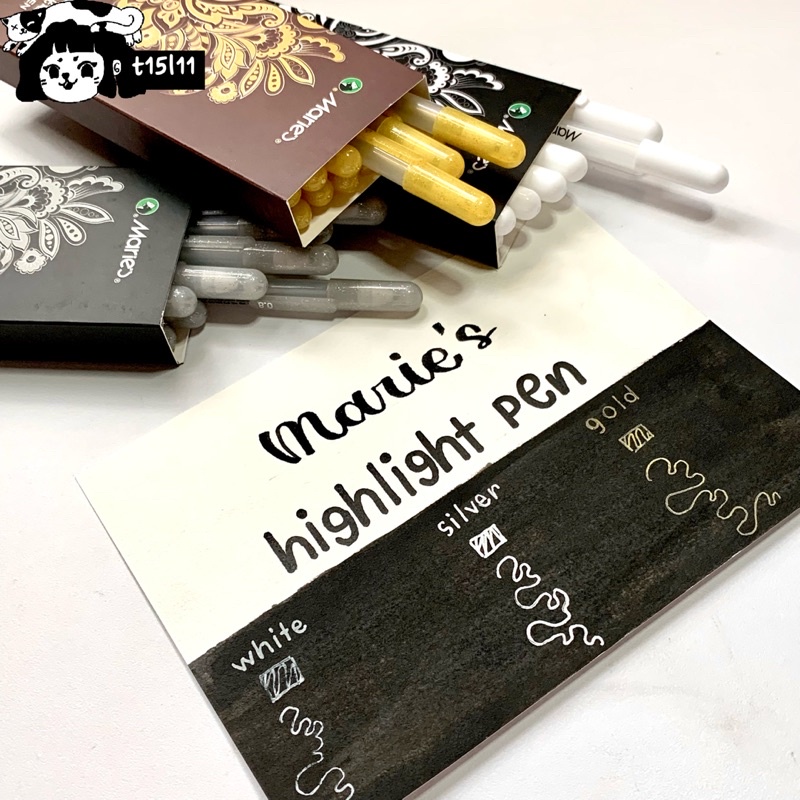 [t15l11] BÚT gel Nhũ Bạc,Nhũ Vàng,Trắng Marie's