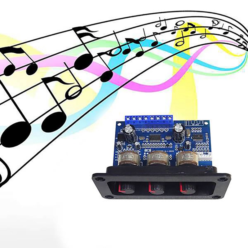 Bảng Mạch Khuếch Đại Âm Thanh 2.1 Kênh bluetooth 5.0 2x25w + 50w Chuyên Dụng