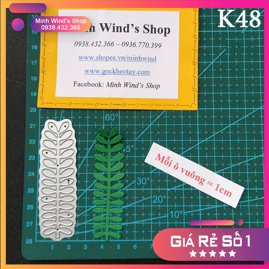 K48 - Khuôn Kim Loại Cắt Lá Phượng