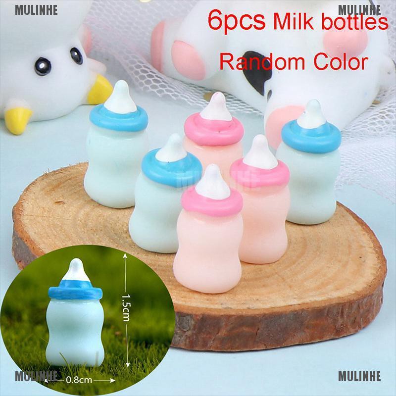Mô Hình Bình Sữa Bò Mini Dễ Thương Dùng Để Trang Trí Nhà Búp Bê