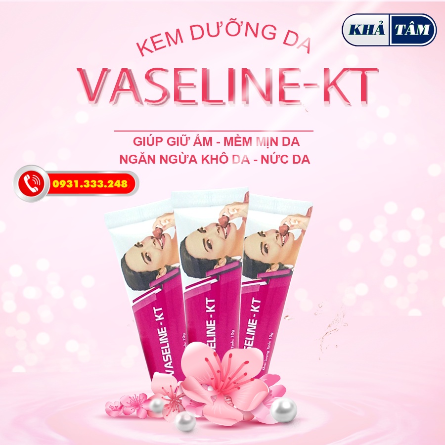 VASELINE-KT 10G - cải thiện nứt môi, khô môi, nứt gót chân