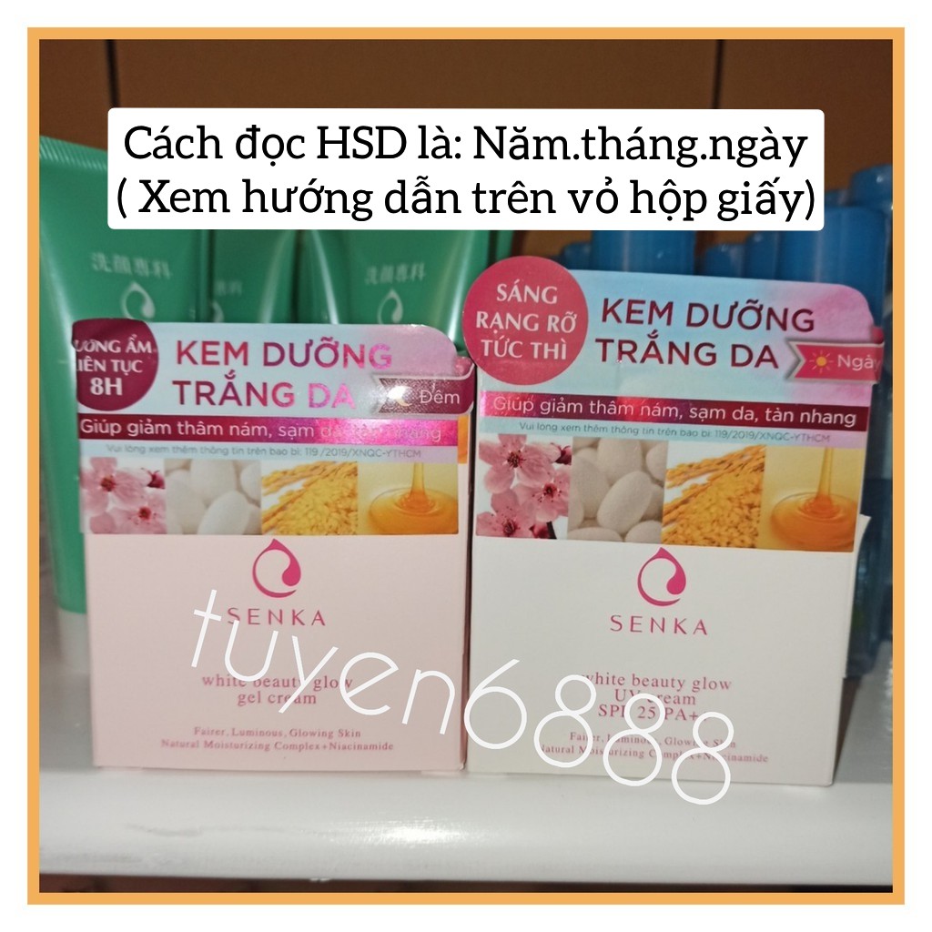 Kem dưỡng trắng giảm thâm nám chống nắng Senka White Beauty Glow UV Cream SPF25