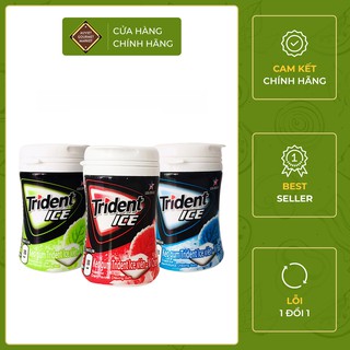 Kẹo gum trident ice hũ 56g - 3 vị