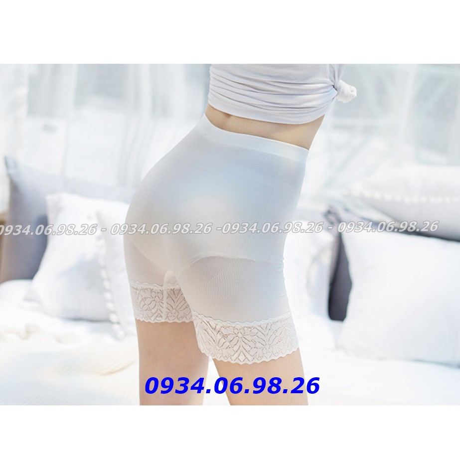 Quần lót mặc trong váy - Quần lót đùi nữ mặc đầm váy chất vải cotton 4 chiều cao cấp Màu TRẮNG ĐEN XÁM DA