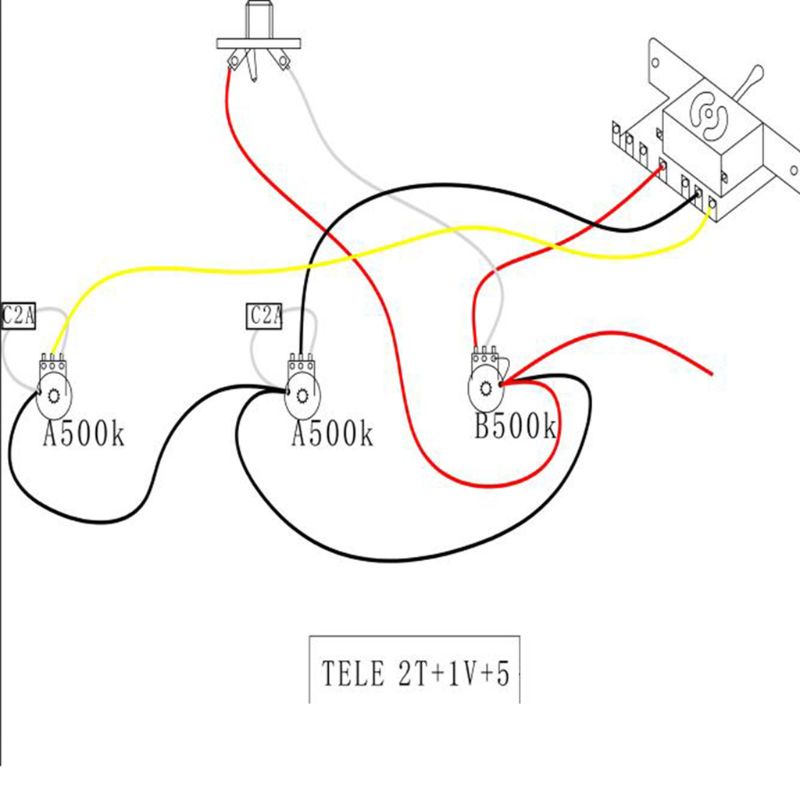 Bộ Pickup 5 Chiều 500k Có Nút Vặn Cho Đàn Guitar