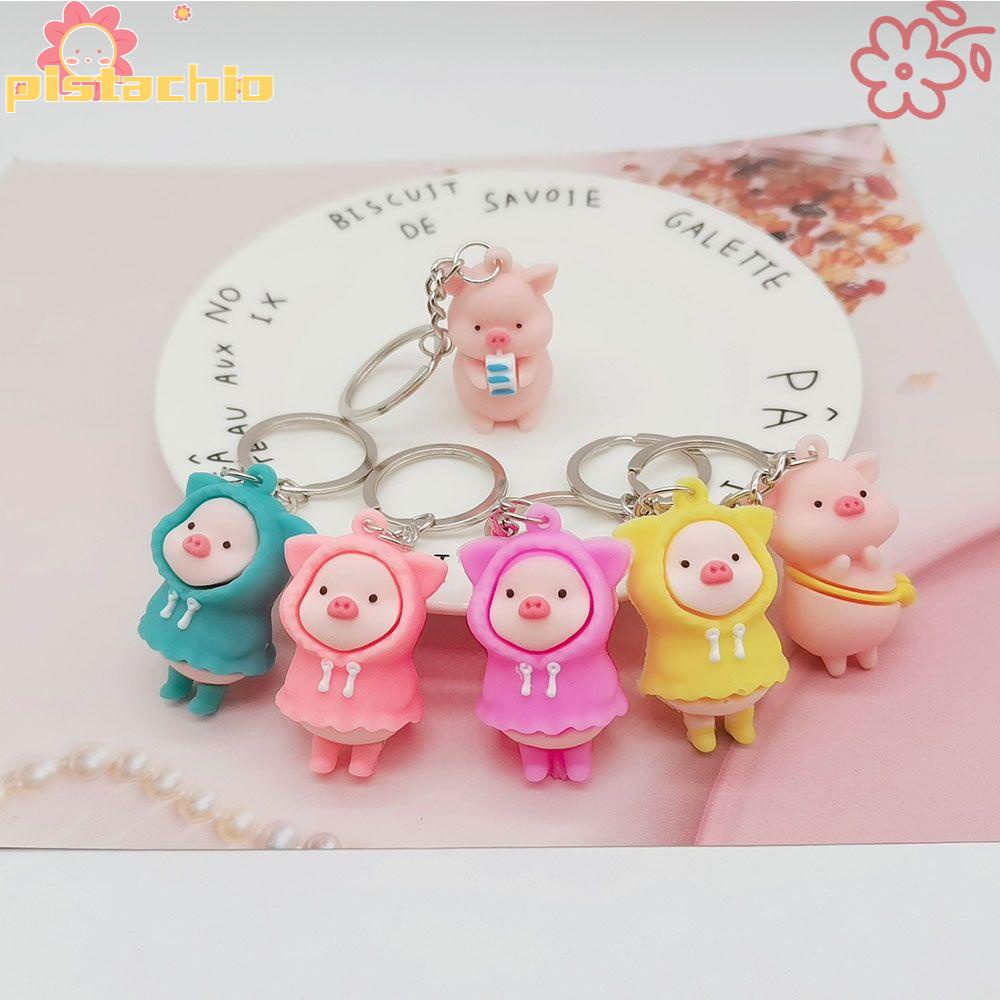 PISTACHIO Easy To Use key Chain Variety Backpack Pendant Piggy Doll New Cute Fashion Raincoat Styling Cartoon
