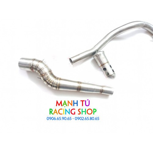 combo cổ pô 2 khúc tiêu pô winner exciter raider fi satria - mẫu STB đá cao