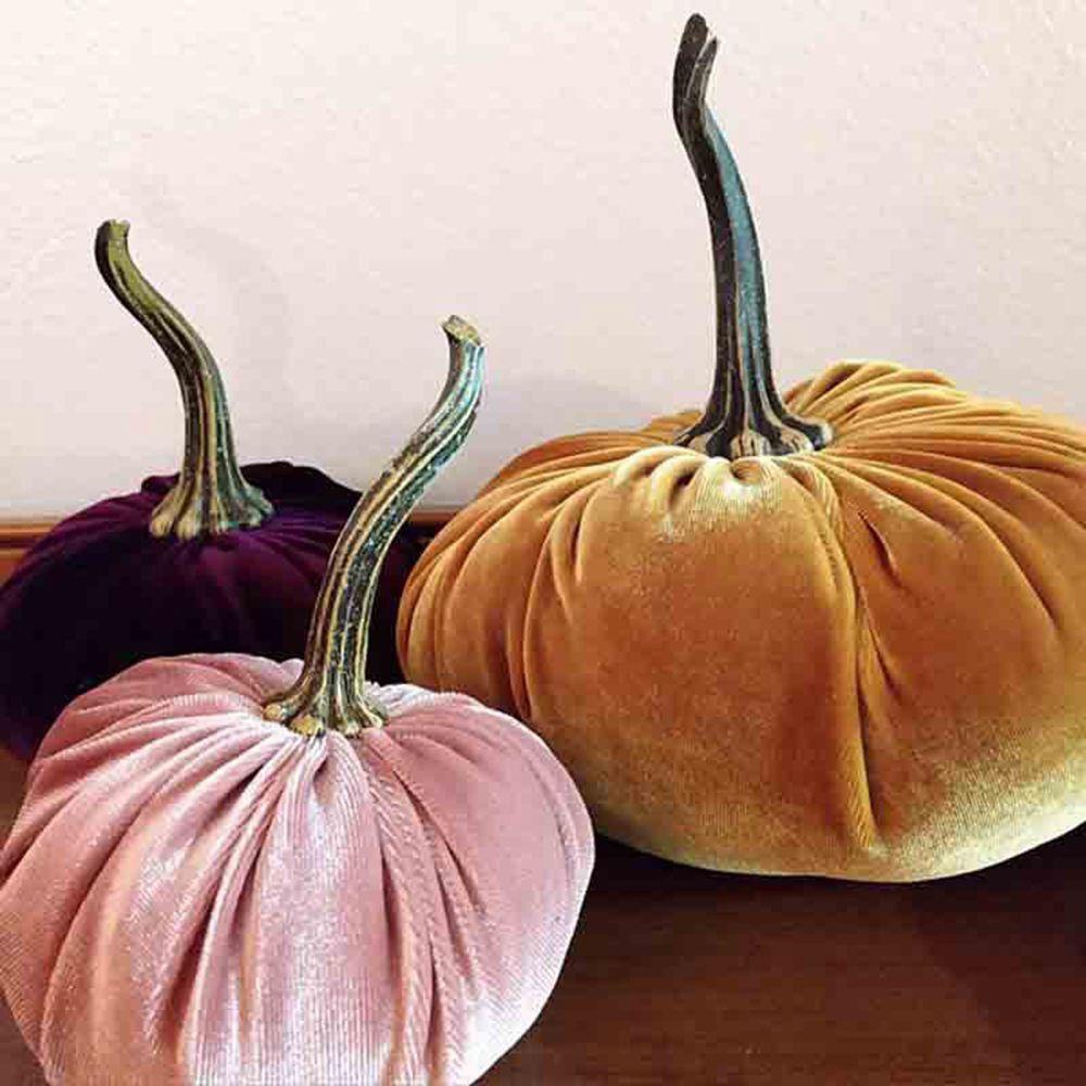 Bí Ngô Nhồi Bông Mềm Mại Trang Trí Halloween