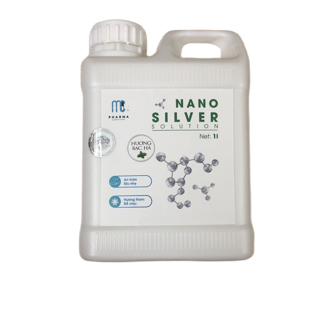 Dung dịch khử khuẩn Mcpharma Khử mùi Diệt khuẩn, loại trừ ẩm mốc dùng cho máy khử khuẩn Nano Bạc dung tích 1L