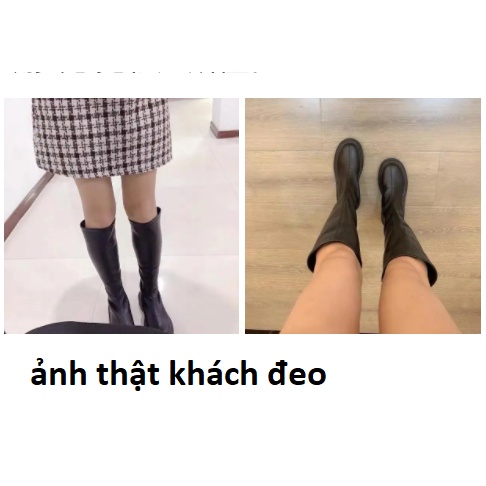 Đã thích (2) Boot cao cổ đế thấp phong cách Hàn Quốc ( kèm ảnh thật) | BigBuy360 - bigbuy360.vn