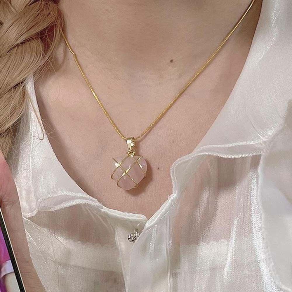 1 Vòng Cổ Choker Mặt Trái Tim Đơn Giản Phong Cách Hàn Quốc