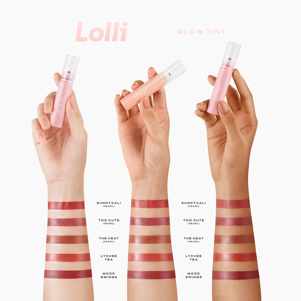 Set Son OFÉLIA Flaming Lip Cream + Lolli Glow Tint (4.2g x 3.9g)