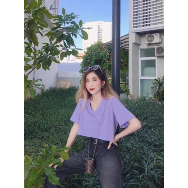 Áo Croptop Cổ Tim Siêu Hot (Shop Bán Áo Croptop Đẹp)
