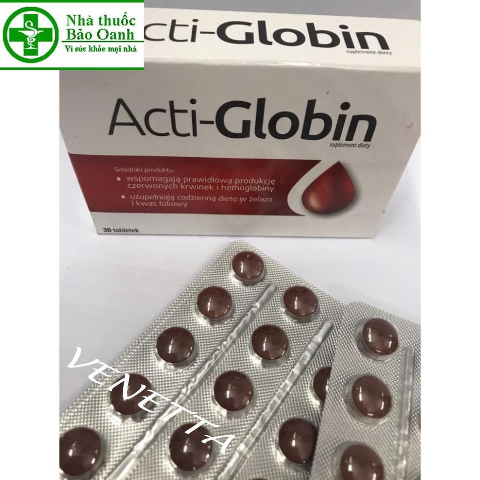 ✅Sắt ACTI GLOBIN Bổ sung sắt bồi bổ sức khỏe ( 30 viên