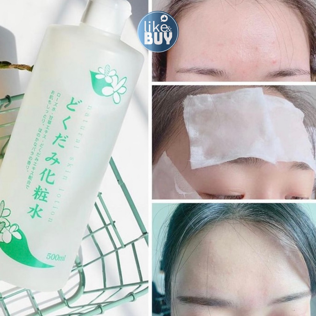 TONER RAU DIẾP CÁ SẠCH KHUẨN, NGỪA MỤN, SE KHÍT CHÂN LÔNG, THANH LỌC THẢI ĐỘC DA DOKUDAMI NATURAL SKIN LOTION - NHẬT BẢN | BigBuy360 - bigbuy360.vn