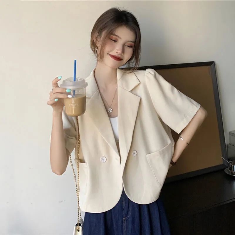 Áo Khoác Chống Nắng Tay Ngắn Phong Cách Hàn Quốc Thời Trang Mùa Hè Mới Cho Nữ
